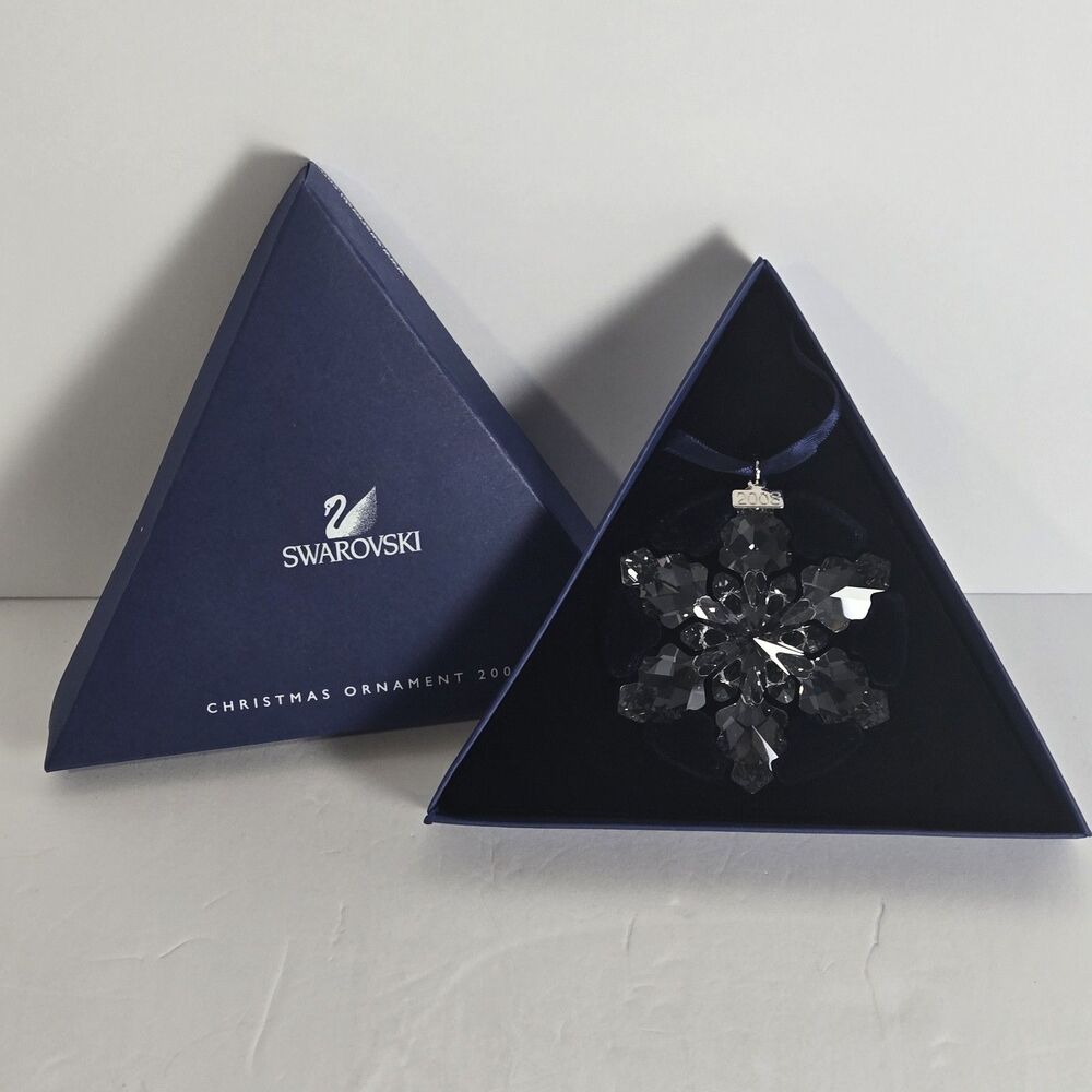 Swarovski Crystal Annual Edition 2008 Christmas Snowflake Ornament